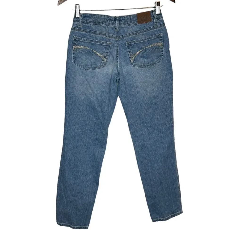 Blue Justice Simply Low Rise Jeans Size 14R Straight Leg